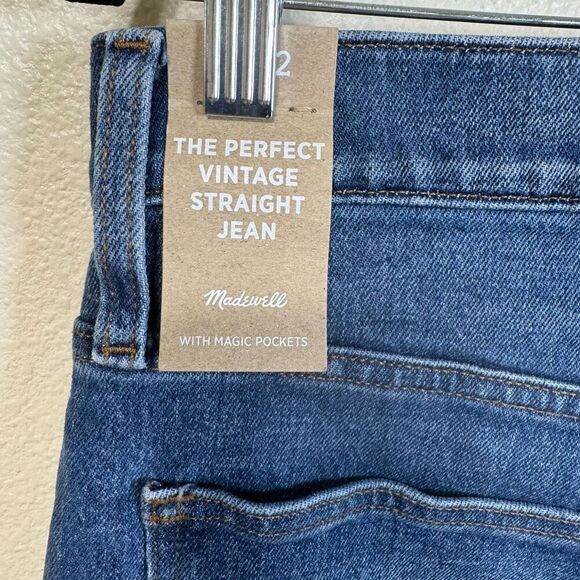 Madewell "The Perfect Vintage" Straight Jean Dark Wash Size 32 NWT - Picture 8 of 12